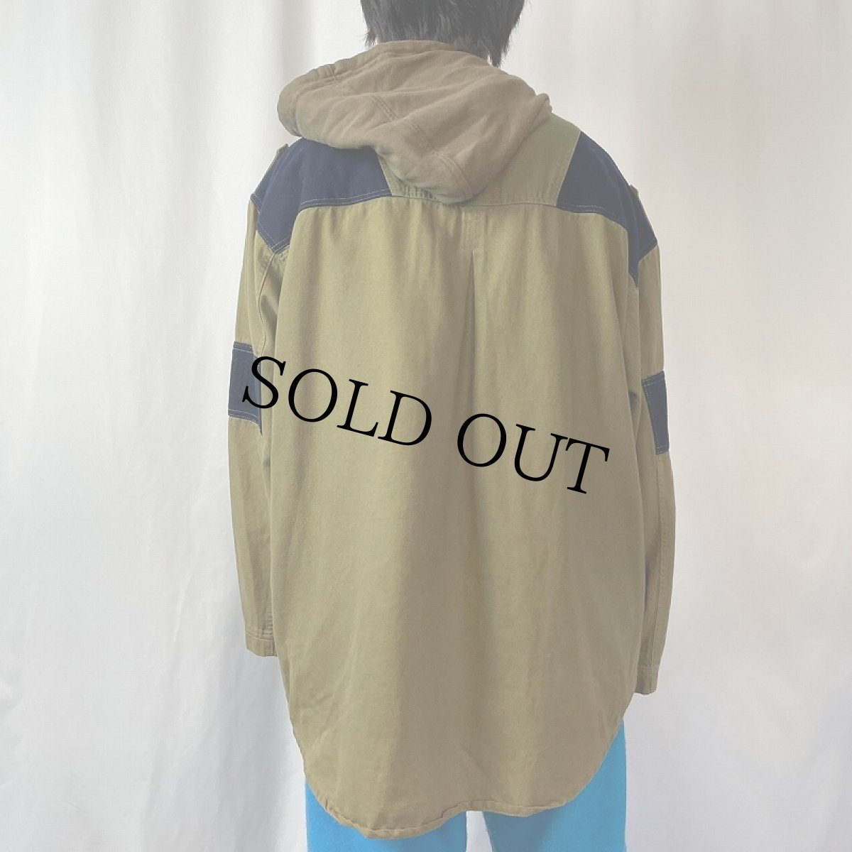 画像3: J.o.B.b. 切り替えデザイン コットンワークコート XL (3)