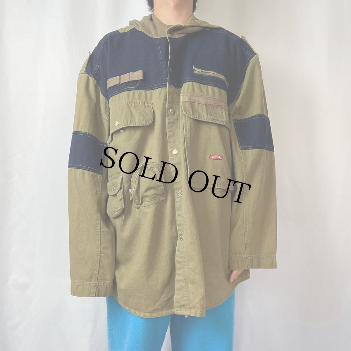 画像2: J.o.B.b. 切り替えデザイン コットンワークコート XL (2)