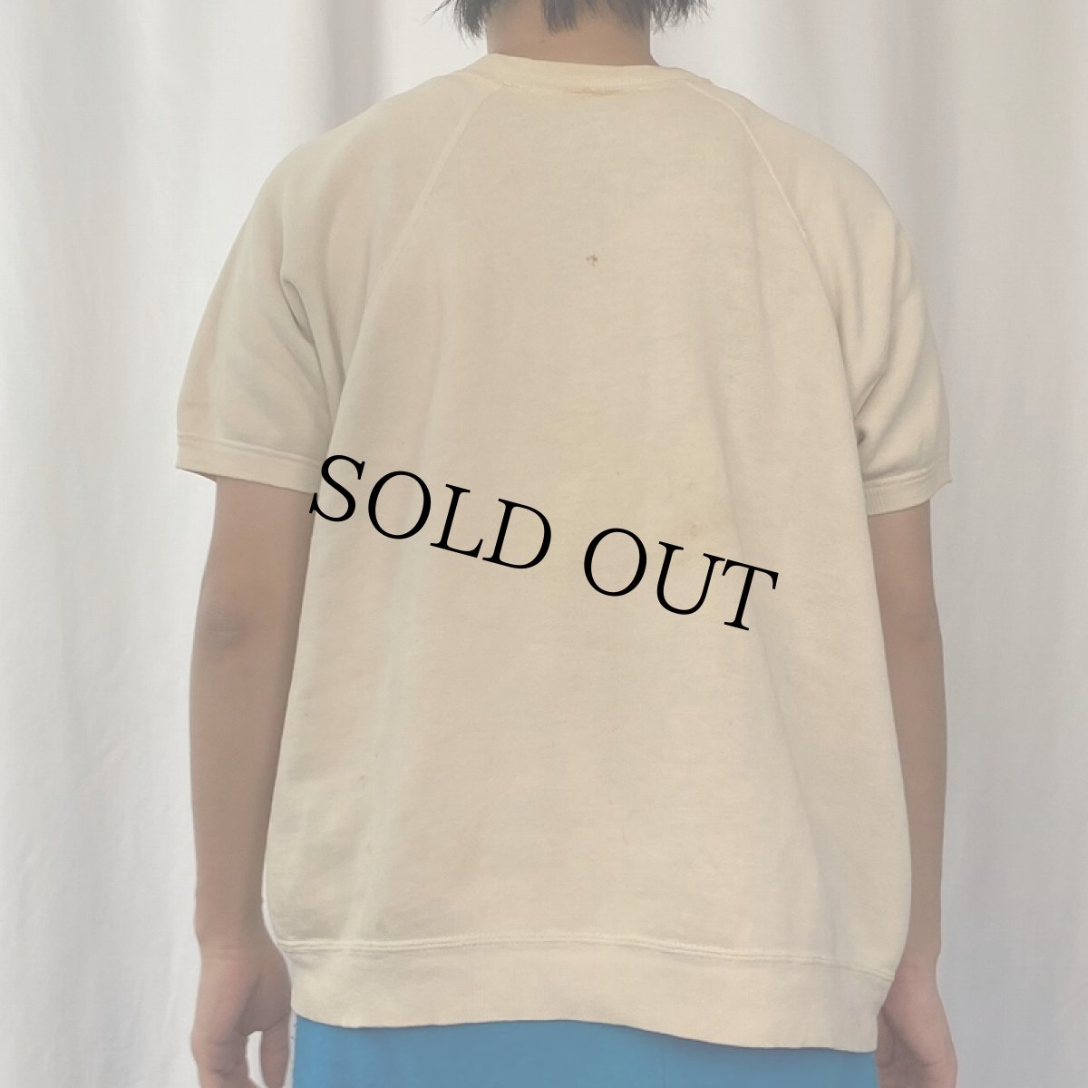 画像3: 60's "SCHOOL Gives Me a pain" モンスタープリント半袖スウェット (3)