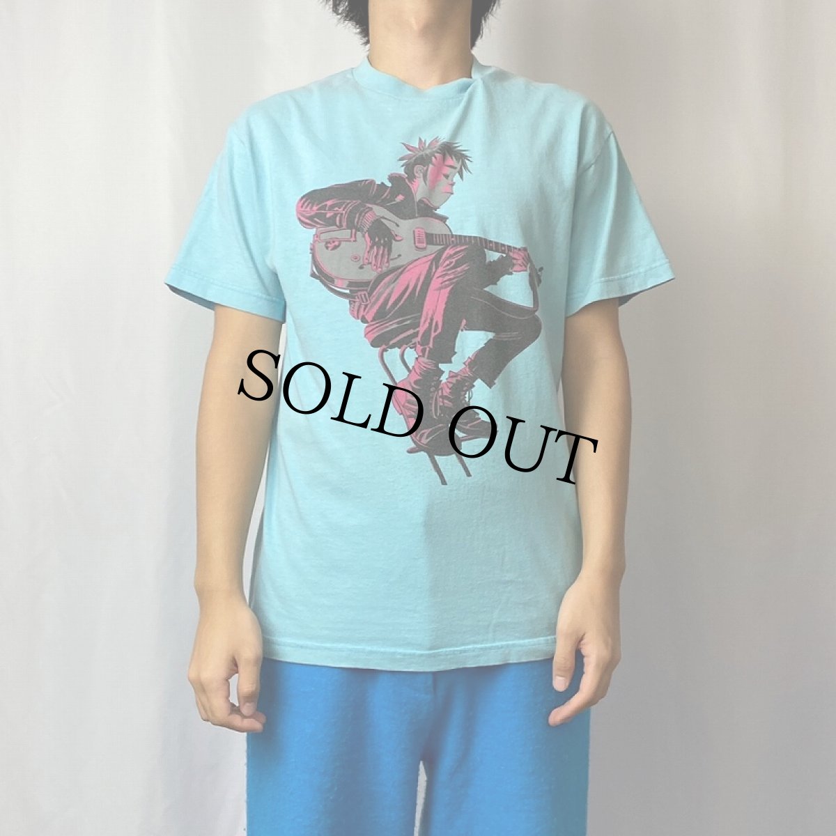 画像2: 2000's GORILLAZ ロックバンドTシャツ  (2)