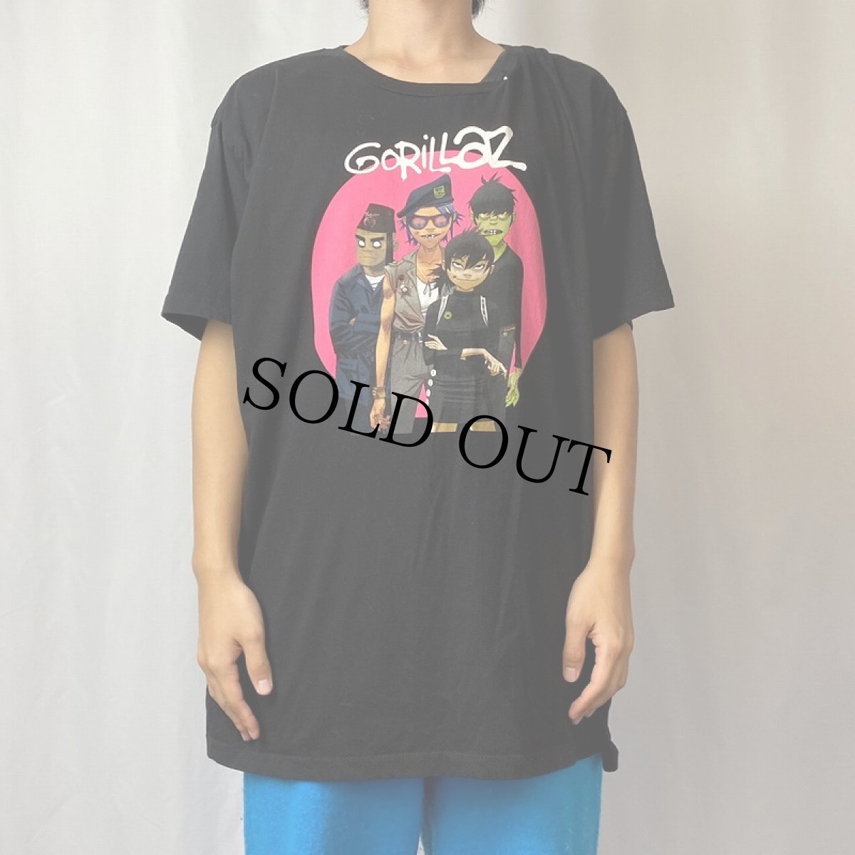 画像2: 2000's GORILLAZ ロックバンドTシャツ BLACK XXL (2)