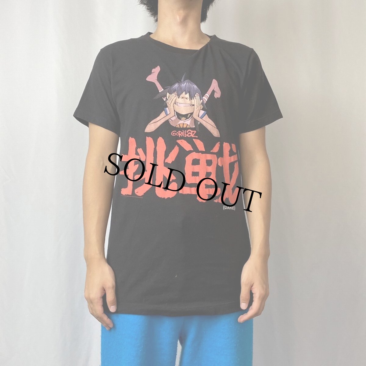 画像2: GORILLAZ "挑戦" ロックバンドTシャツ BLACK M (2)