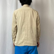 画像3: 40〜50's Manhattan コットンサファリシャツ SIZE2 (3)