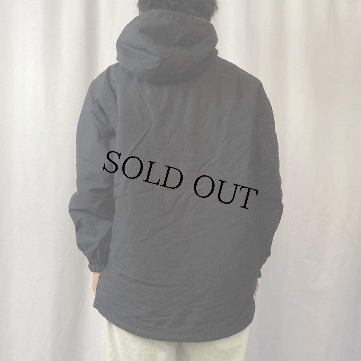 画像3: NIKE ハーフジップ 中綿ナイロンジャケット BLACK L (3)