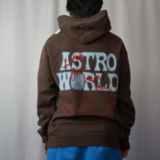 画像4: Travis Scott ASTRO WORLD "Wish You Were Here" ヒップホップスウェットフーディ S (4)