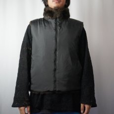 画像7: 【SALE】 Giacca リバーシブル フェイクファーベスト BROWN L (7)