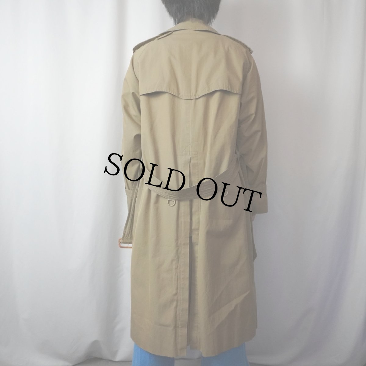 画像3: 80〜90's Burberrys' ENGLAND製 コットンギャバジン ダブルブレストトレンチコート (3)