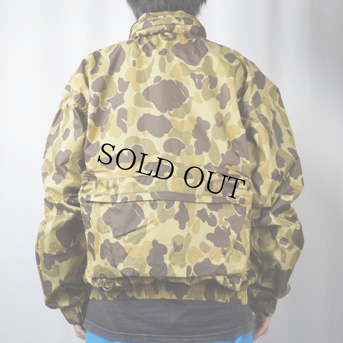 画像3: 90's Lakestream by HODGMAN ダックハンターカモ柄 ナイロンフィッシングジャケット M (3)