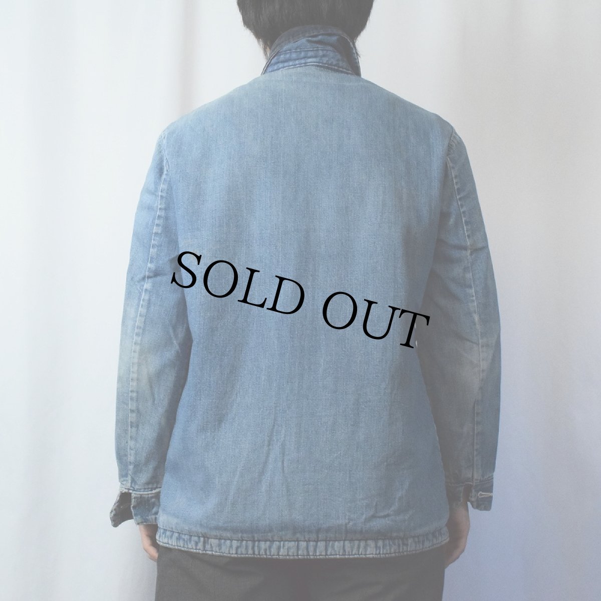 画像3: 70's Wrangler ワッペン付き ブランケットライナーデニムカバーオール SIZE36 (3)