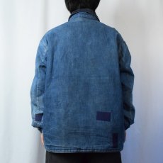 画像3: 70's Wrangler ブランケットライナー 刺繍デニムカバーオール SIZE44 (3)