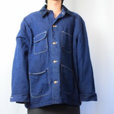 画像2: 70's Wrangler ブランケットライナーデニムカバーオール SIZE52 (2)