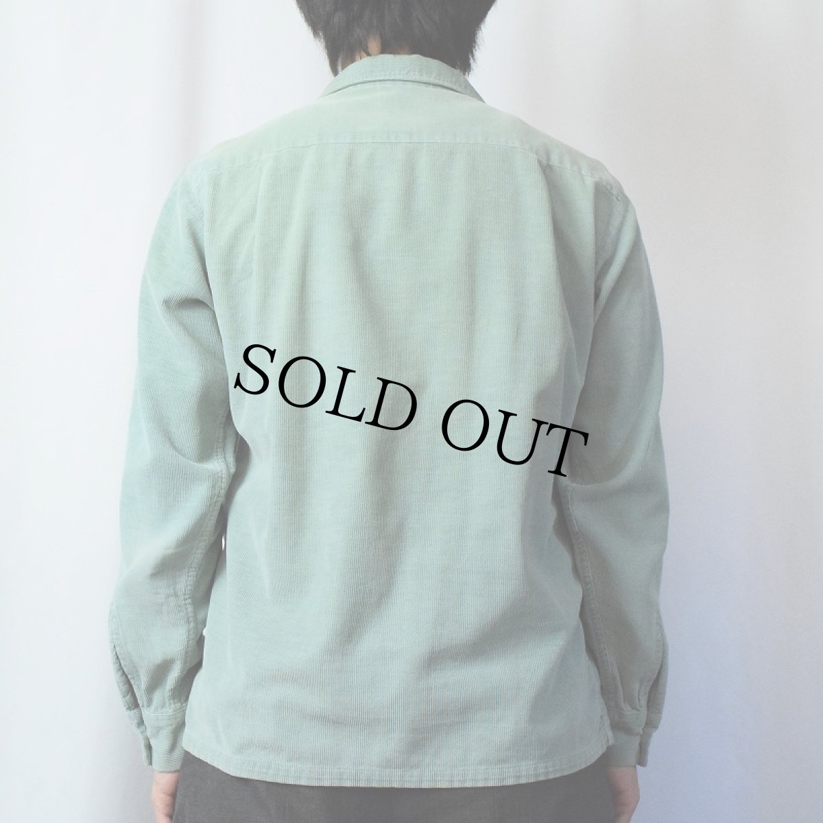 画像3: 50〜60's CAMPUS USA製 コーデュロイオープンカラーシャツ M (3)