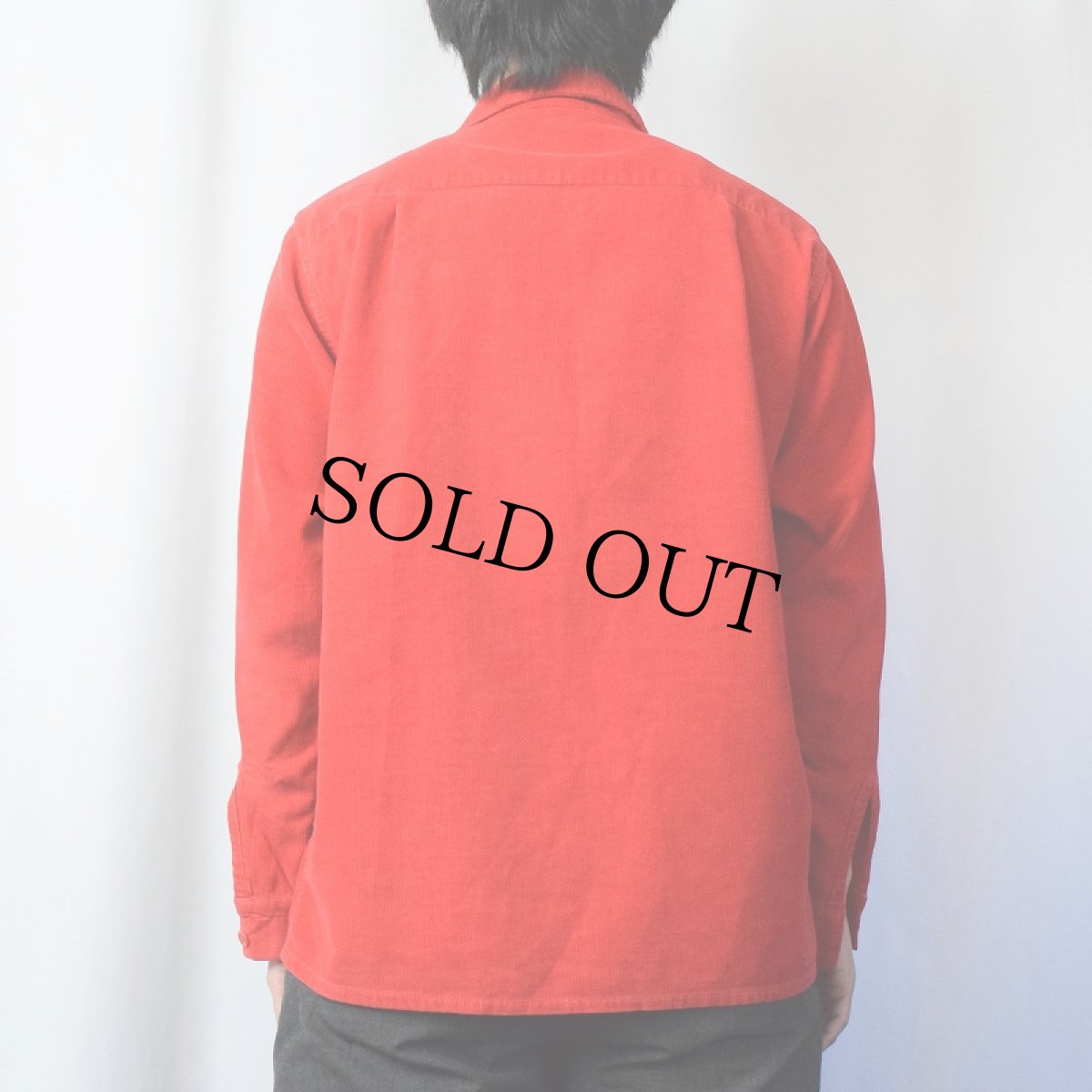 画像3: 50〜60's Madson オープンカラーコーデュロイシャツ L (3)