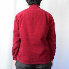 画像3: 60's Wareick コーデュロイオープンカラーシャツ WINERED M (3)