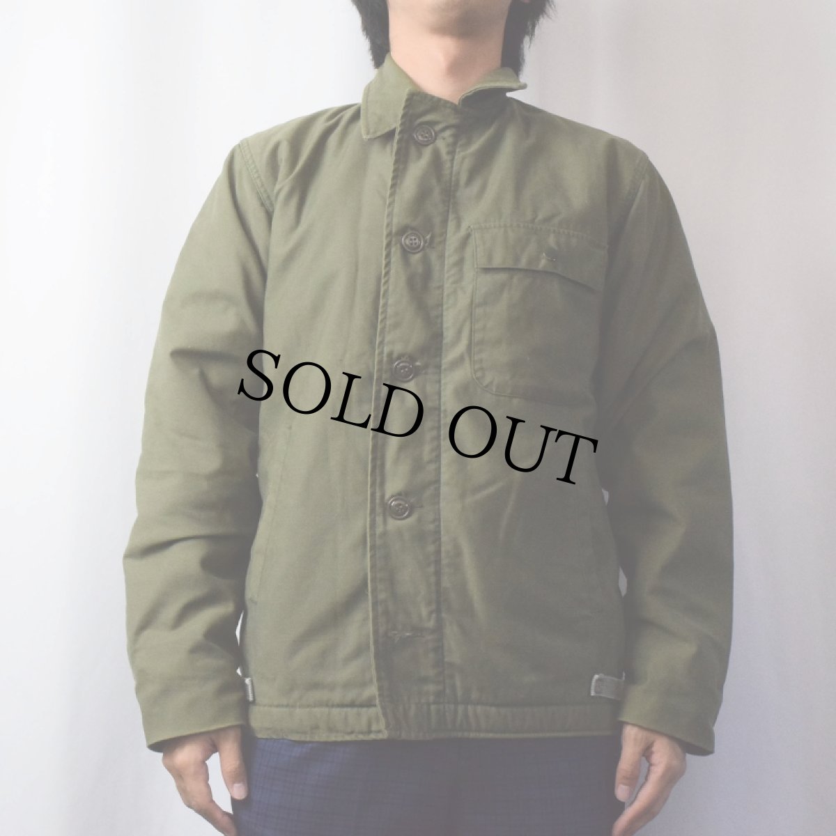 画像2: 80's U.S.NAVY A-2 デッキジャケット SMALL (2)