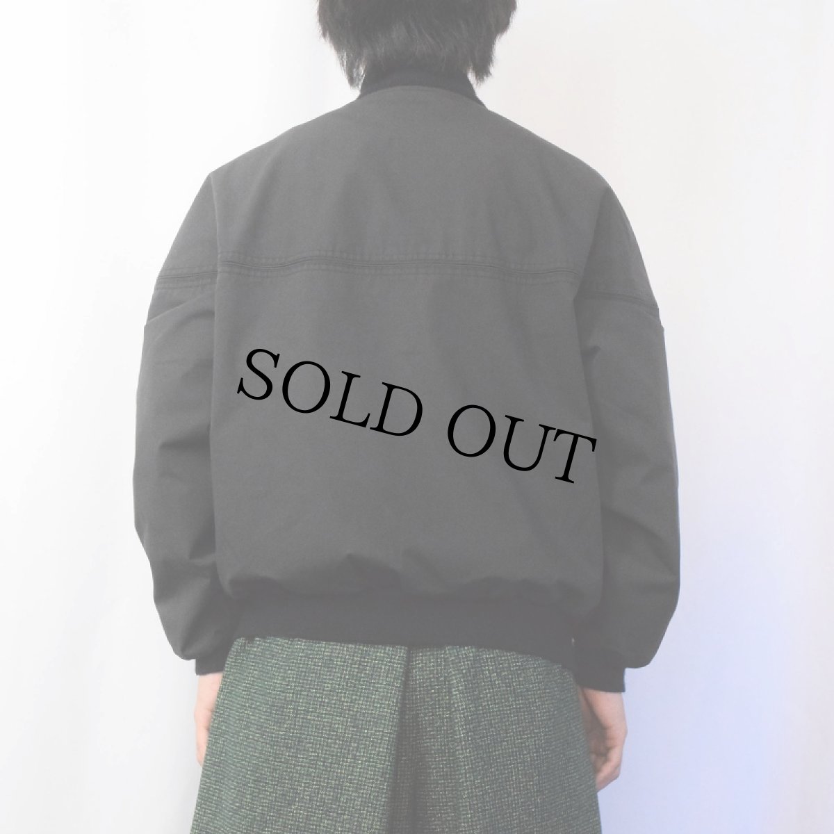 画像3: 80's HILL & ARCHER コットン×ポリエステル 裏地トランペット柄ダービージャケット L (3)