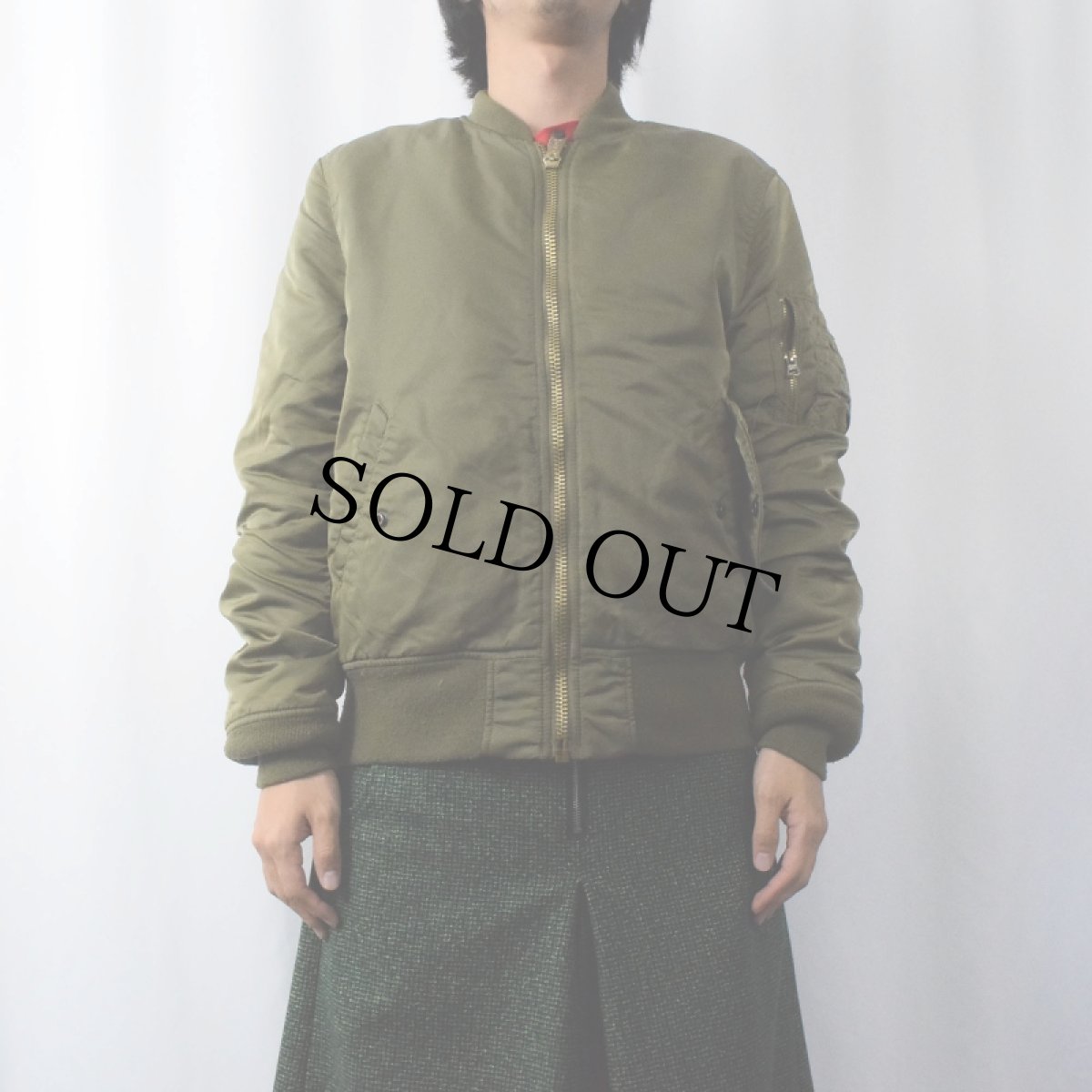 画像3: 民間品 ALPHA INDUSTRIES,INC. MA-1 フライトジャケット MEDIUM (3)