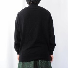 画像3: N Peal Scotland製 モックネック カシミアニットセーター BLACK SIZE44 (3)