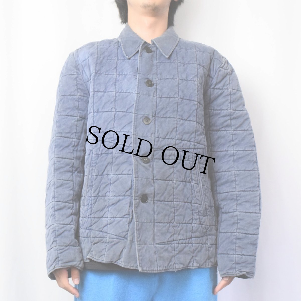 画像2: VINTAGE EURO キルティングワークジャケット SIZE56 (2)