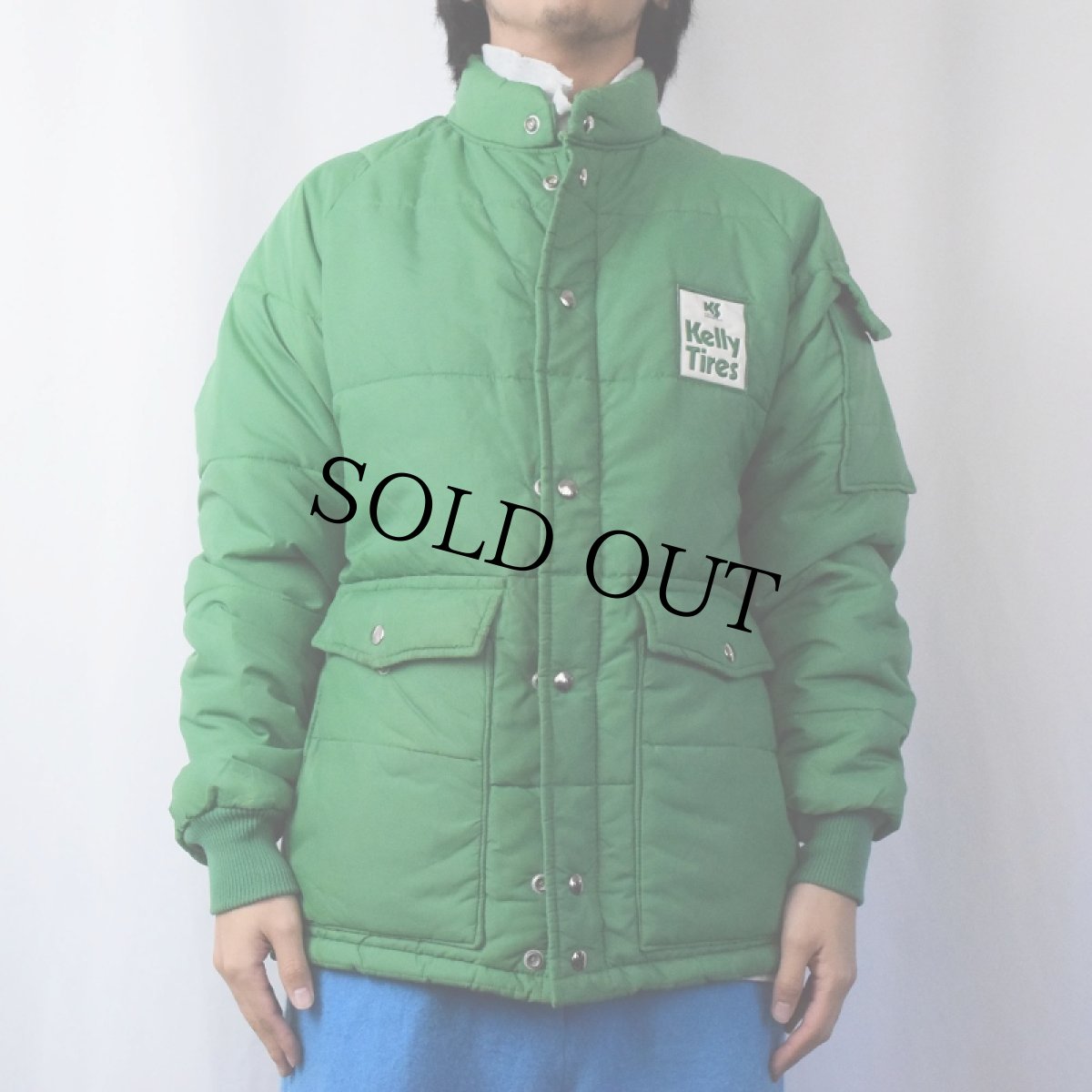 画像2: 70's Swingster パッチ付き 中綿ナイロンジャケット M (2)