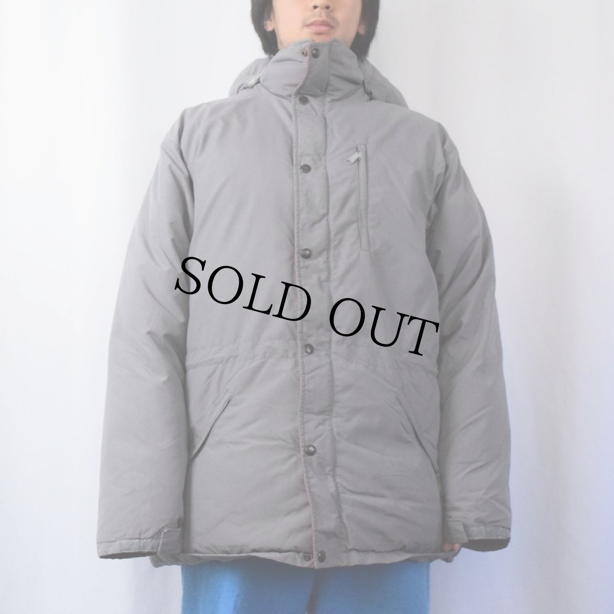 画像2: 80〜90's L.L.Bean USA製 フード付き ダウンジャケット (2)