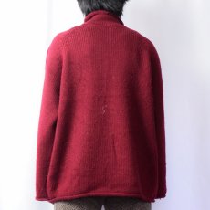 画像3: 90〜2000's J.CREW ロールネック ウールニットセーター XL (3)