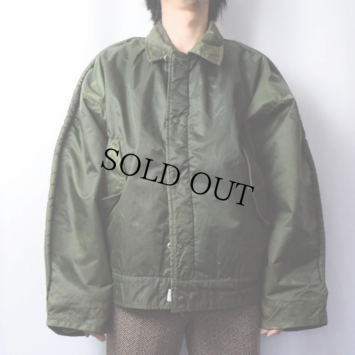 画像2: 60's U.S.NAVY A-1 Extreme Cold Weather Impermeable ナイロンデッキジャケット EXTRA EXTRA LAEGE (2)