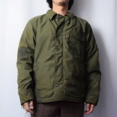 画像3: 70〜80's U.S.NAVY A-2 ステンシル入り デッキジャケット MEDIUM (3)