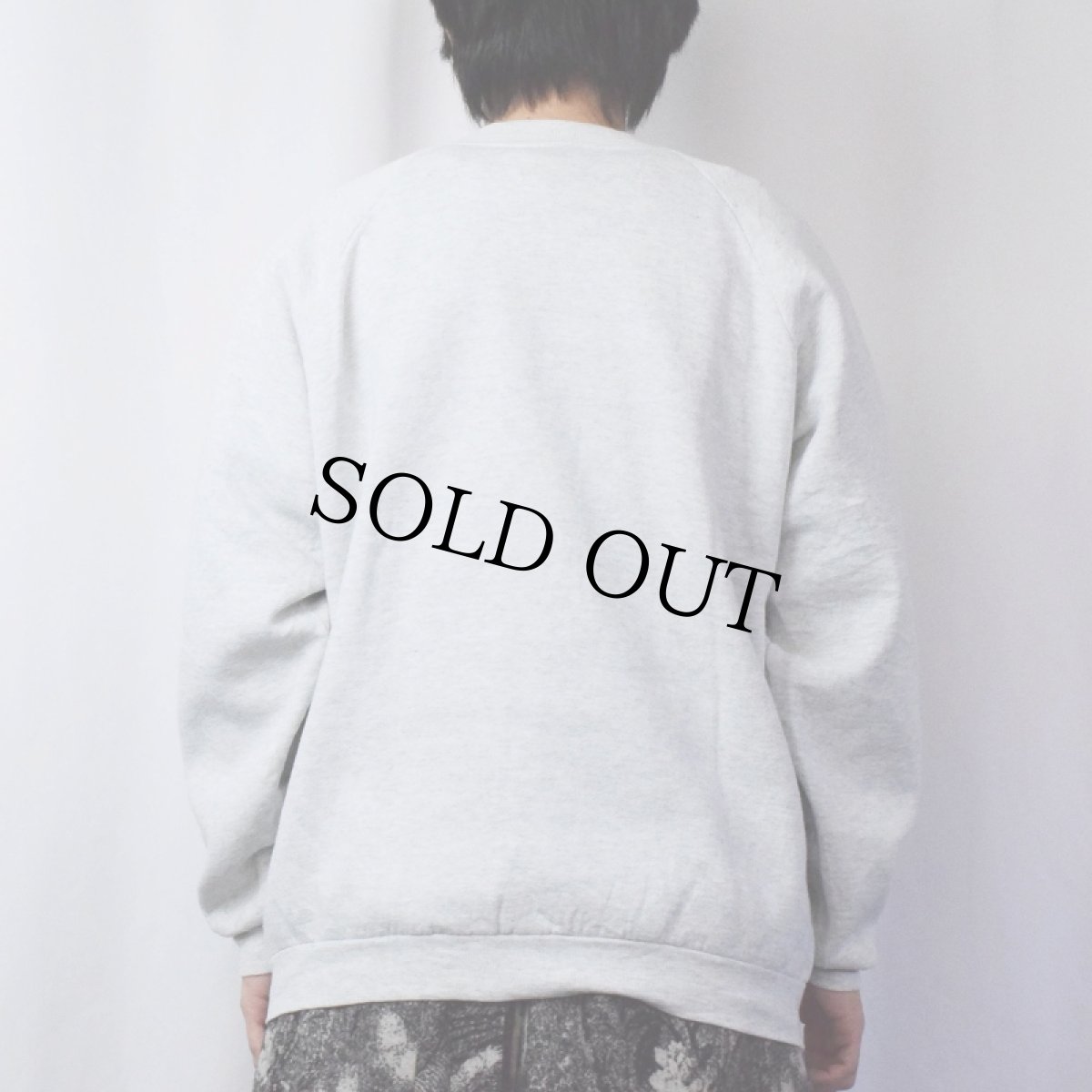 画像3: 90's USA製 "KiLLEN" 犬プリントラグランスウェット XL (3)