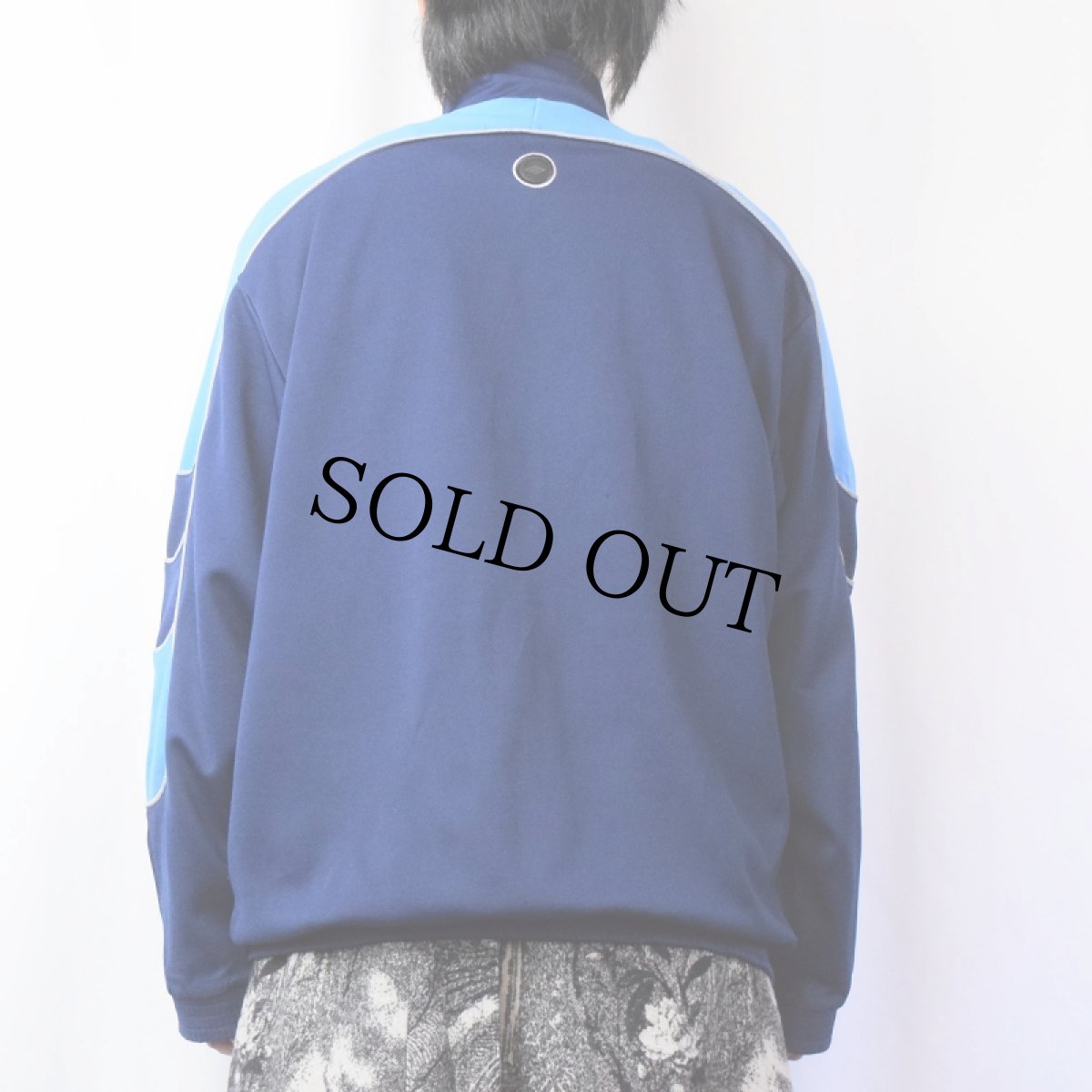 画像3: 90's UMBRO ロゴ刺繍 トラックジャケット NAVY M (3)