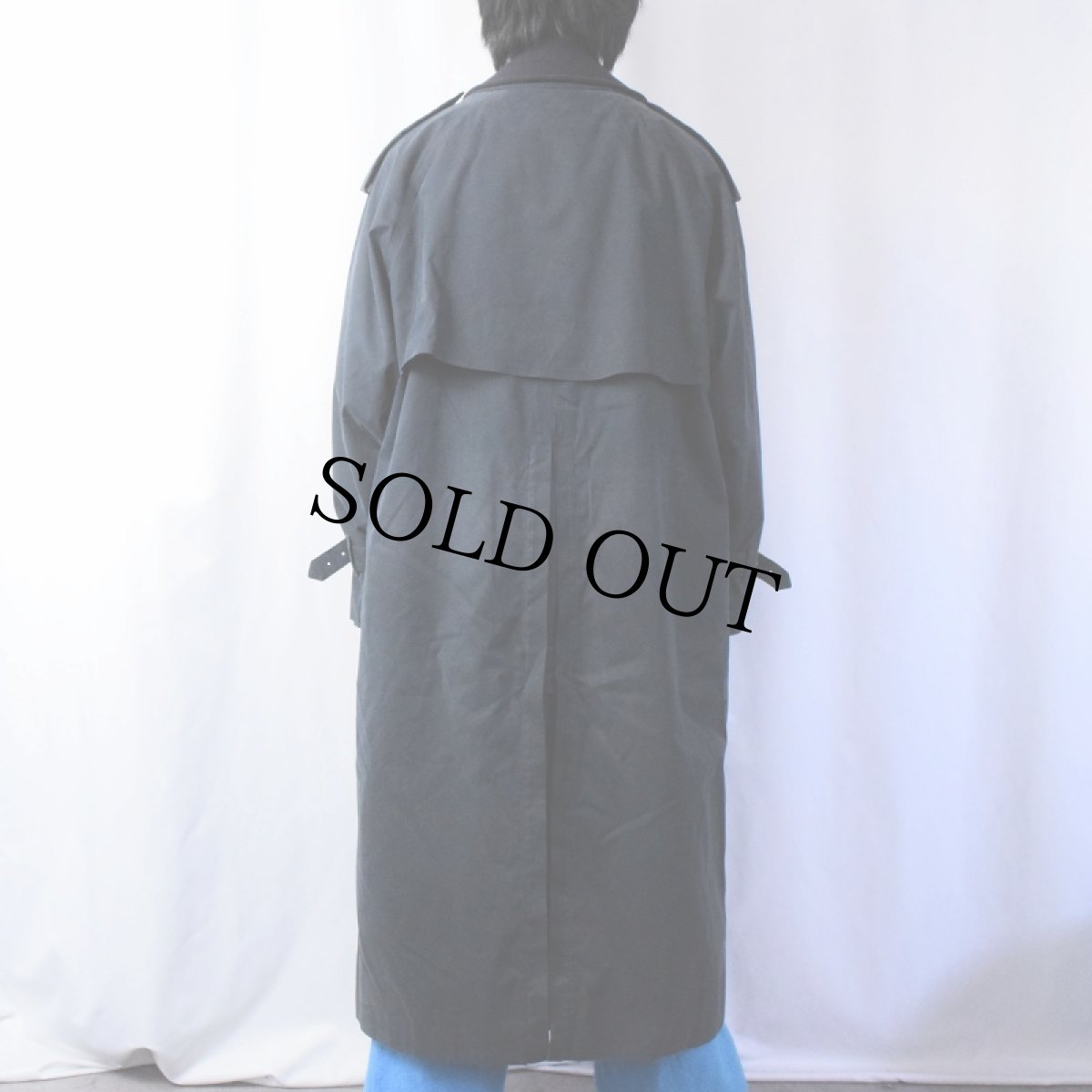 画像3: 80〜90's Burberrys' ウールライナー付き ステンカラーコート BLACK (3)