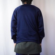 画像3: 70〜80's USA製 "CAMP DAGGETT" インディアンヘッド プリントラグランスウェット NAVY (3)
