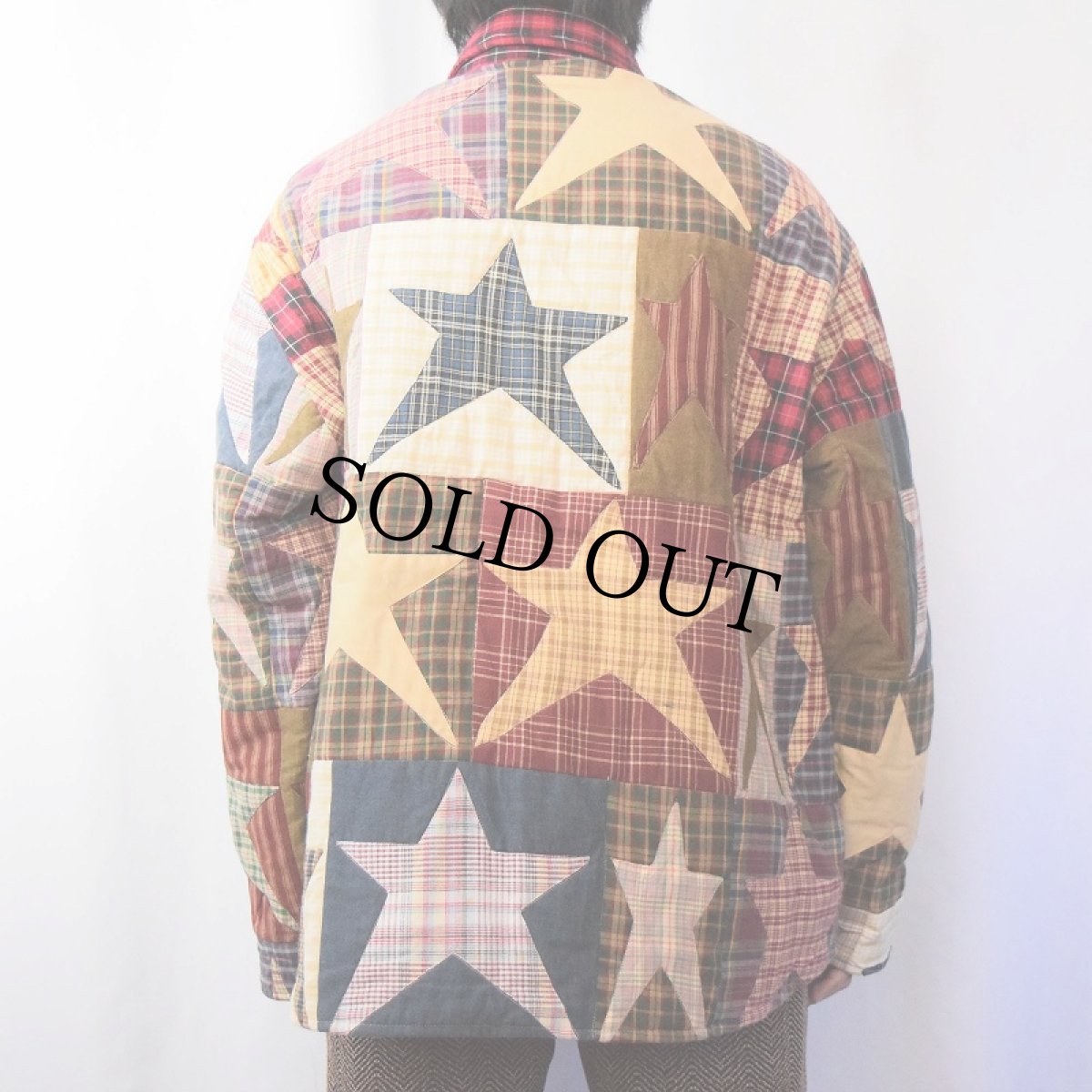 画像4: Patch Magic INDIA製 パッチワーク リバーシブルキルティングジャケット M (4)