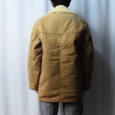 画像3: 70's Carhartt プリントタグ ボアライナー ダック ランチコート SIZE42 (3)