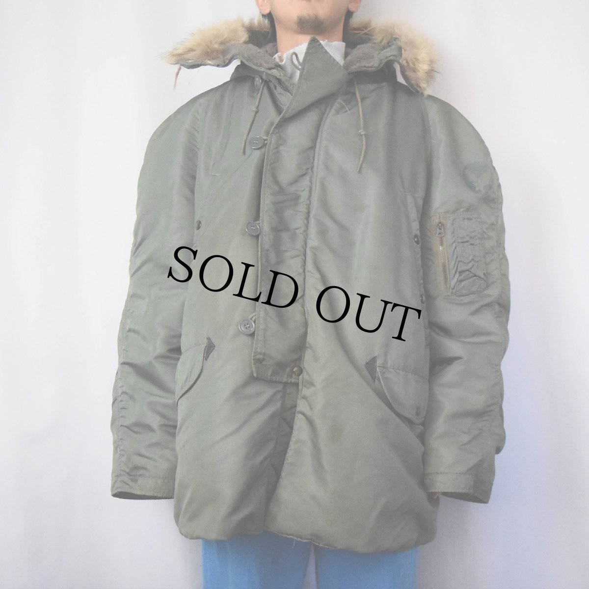 画像2: 60's U.S.AIR FORCE N3-B フライトジャケット LARGE (2)