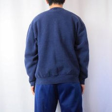 画像3: 90's LEONARDE DA VINCI'S HORSE アートプリントスウェット NAVY XL (3)