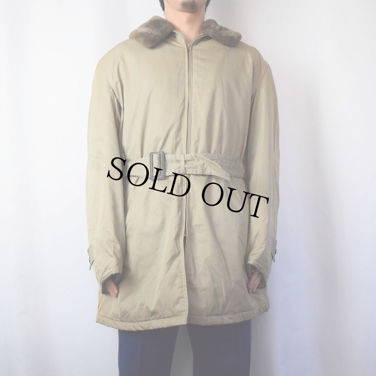 画像2: 60's Decon Brothers ENGLAND製 "GRENFELL CLOTH" エアパイルコート SIZE40 (2)