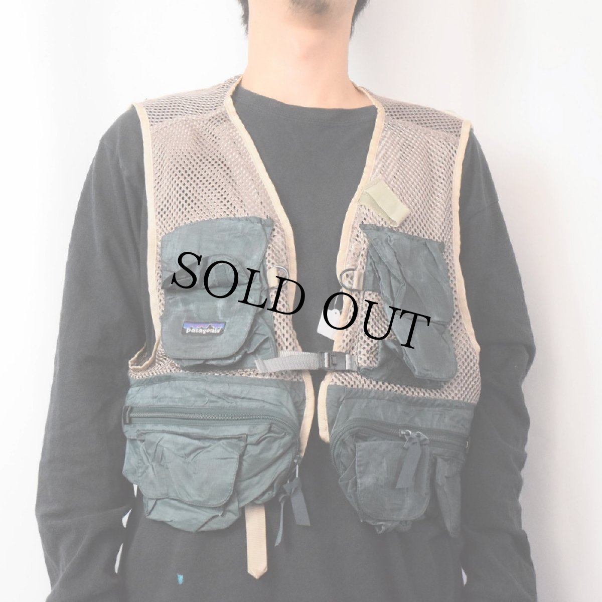 画像2: 90's Patagonia ポリエステル フィッシングベスト XL (2)