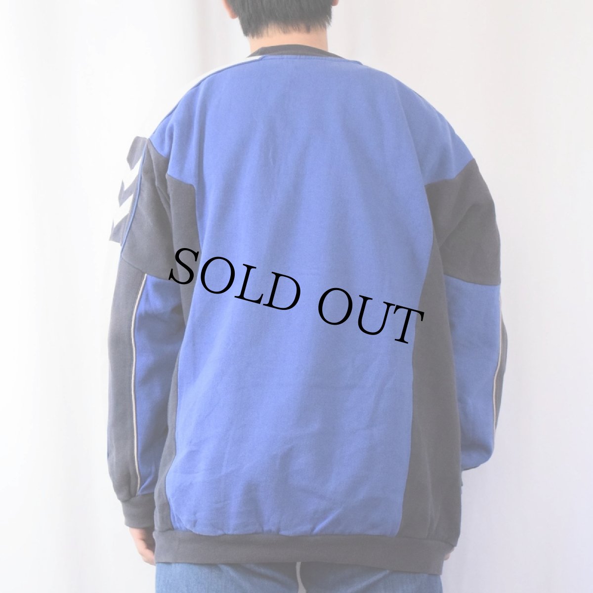 画像3: hummel 切り替えデザイン ロゴ刺繍スウェット XL (3)