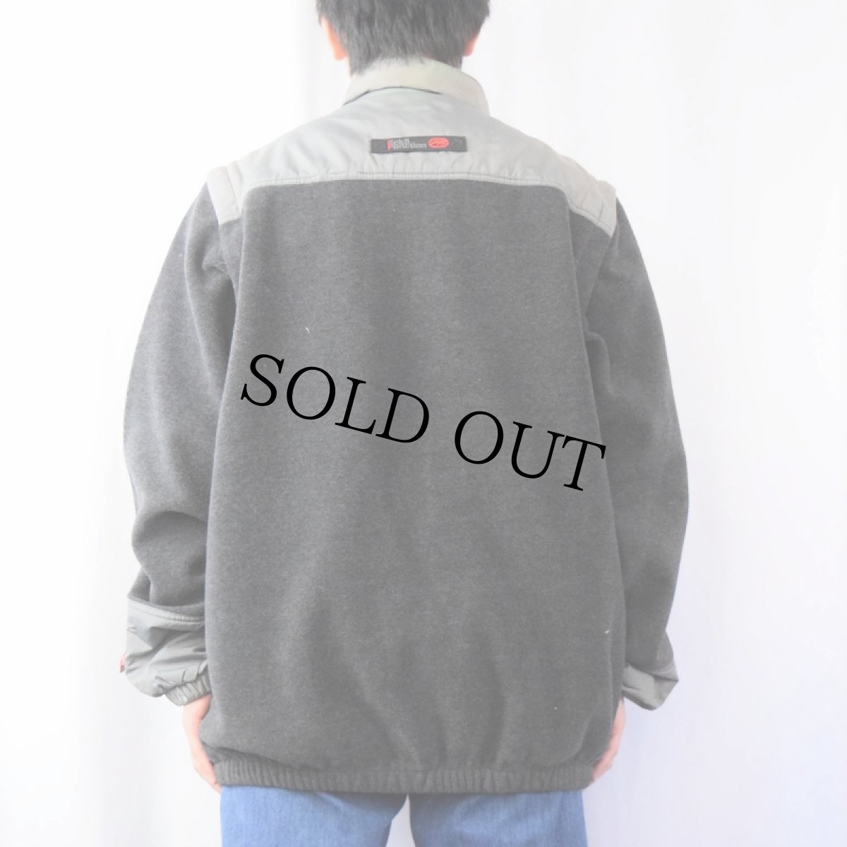 画像3: Ecko Function ドッキングデザイン フリースナイロンジャケット L (3)