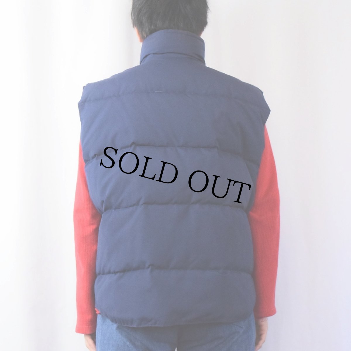 画像3: 80〜90's MONTGOMERY WARD ポリエステル×コットン ダウンベスト NAVY XL (3)