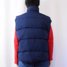 画像3: 80〜90's MONTGOMERY WARD ポリエステル×コットン ダウンベスト NAVY XL (3)