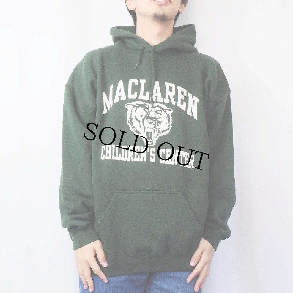 画像2: 90's "MACLAREN CHILDREN'S CENTER" プリント スウェットフーディ XL (2)