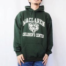 画像2: 90's "MACLAREN CHILDREN'S CENTER" プリント スウェットフーディ XL (2)