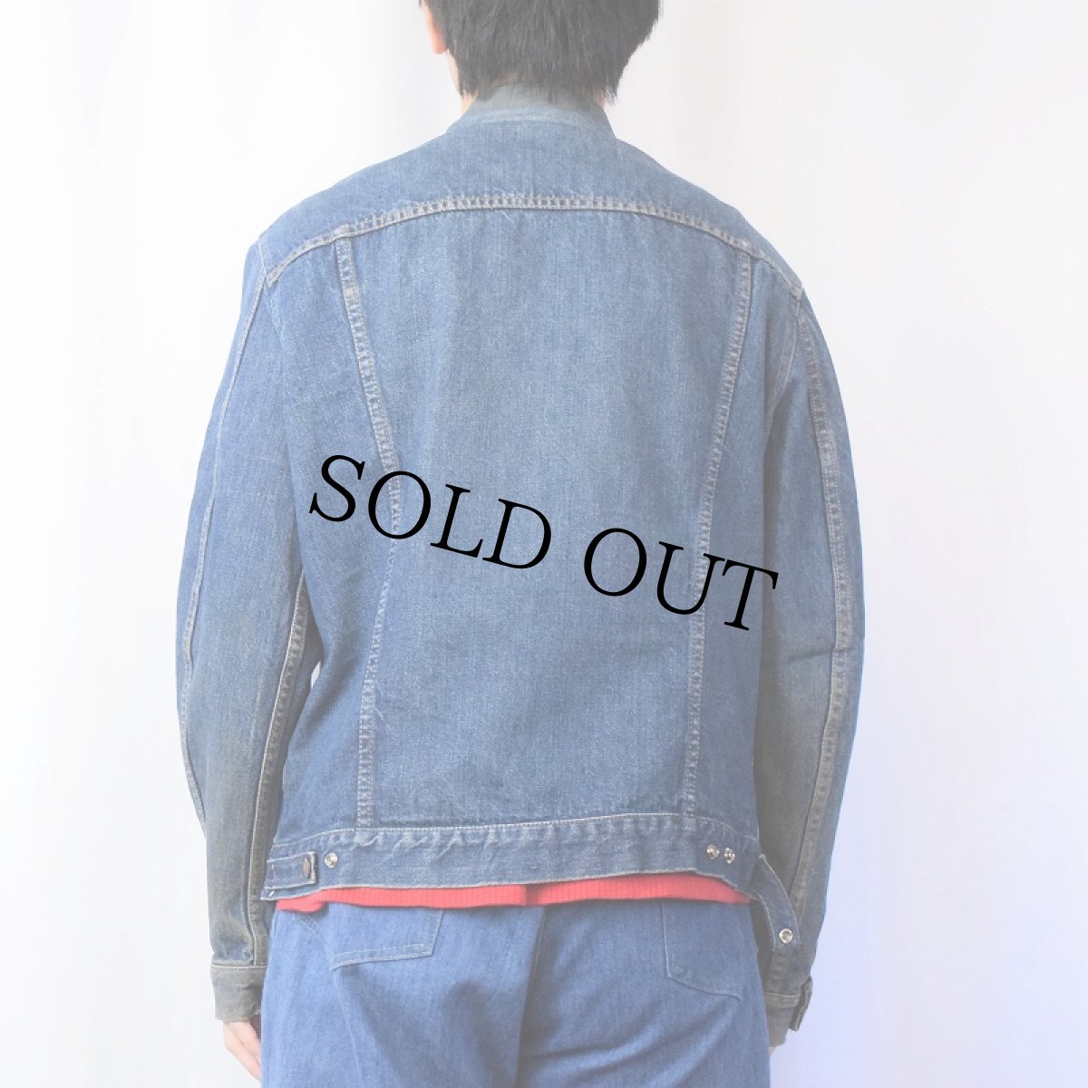 画像3: 70〜80's GWG アジャスタ付き デニムジャケット M (3)