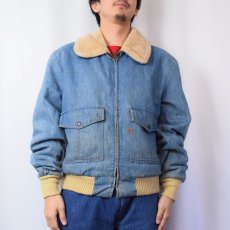 画像2: 70's Levi's 70543 USA製 デニムボアジャケット XL (2)