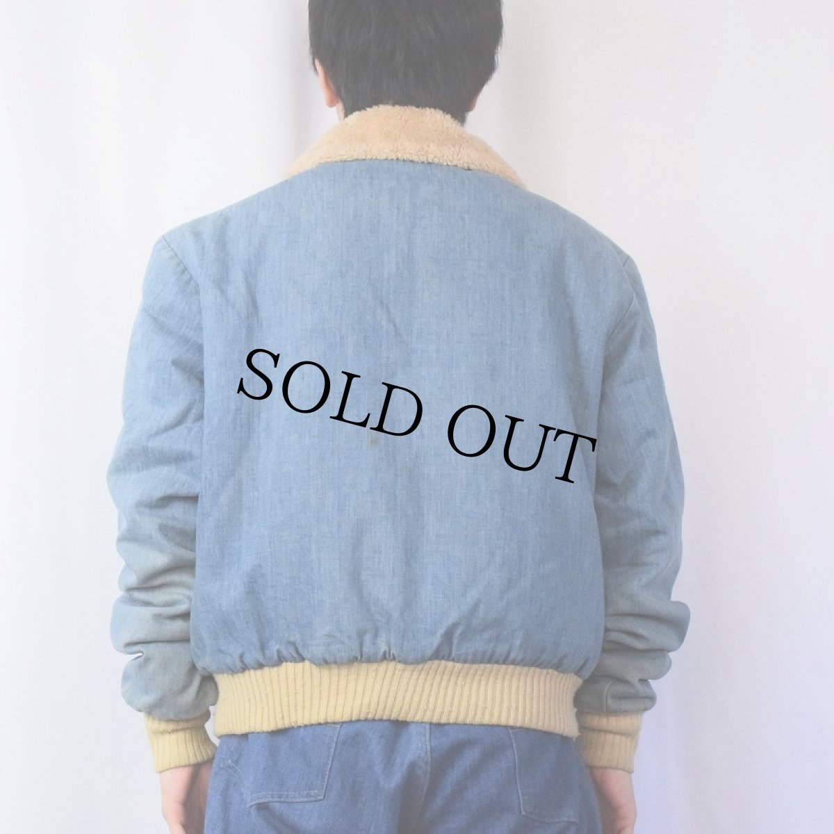 画像3: 70's Levi's 70543 USA製 デニムボアジャケット XL (3)