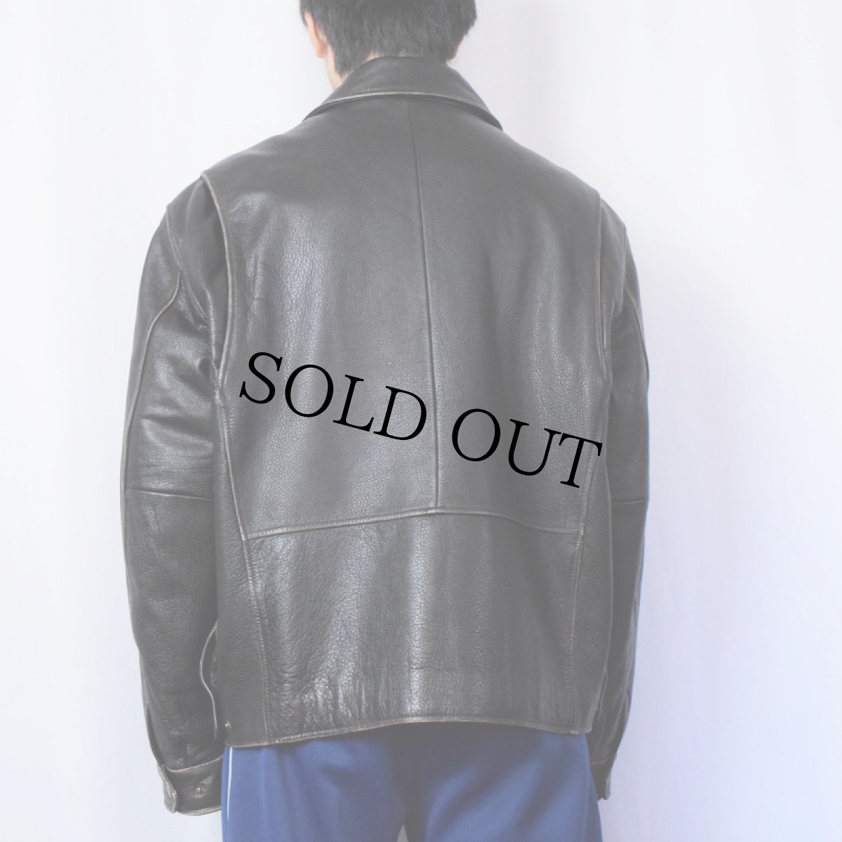 画像3: ST.JOHN'S BAY キルティングライナー レザージャケット BLACK (3)