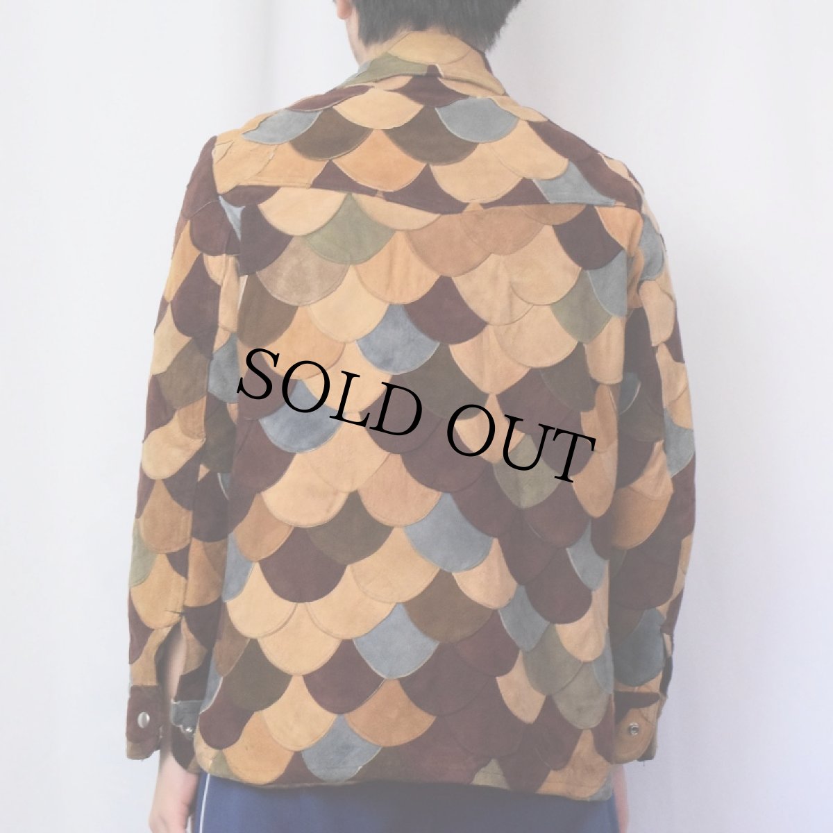 画像3: パッチワークスエードレザージャケット (3)