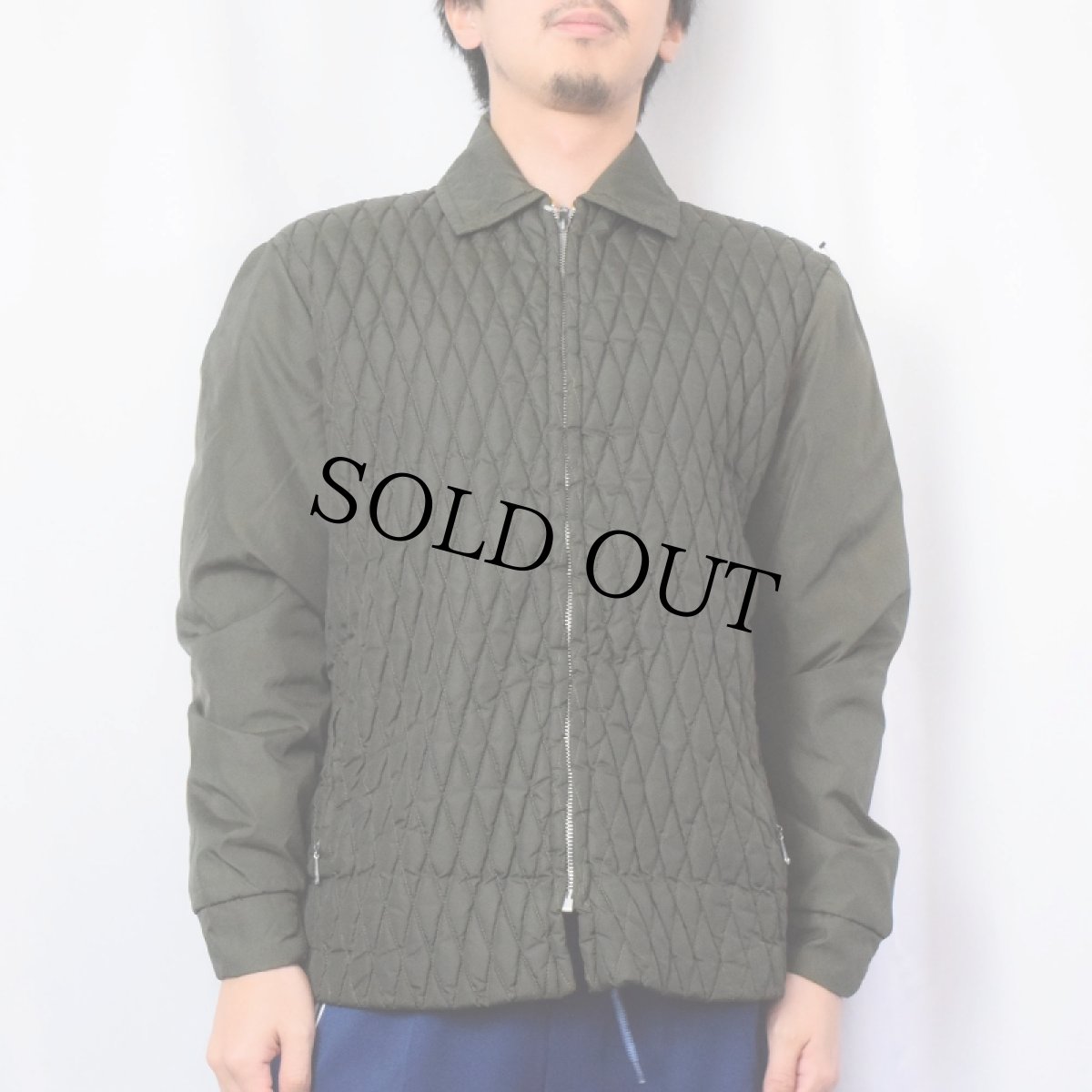 画像2: 70's フード付き キルティングジャケット (2)